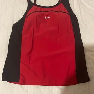 Women’s red and black Nike tank top size large